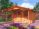 Zahradní domek Laura, čelní přesah střechy 170 cm, dvoukřídlé dveře
