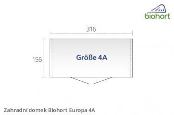 Zahradní domek Europa 4A - Biohort
