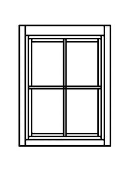 Dřevěné okno Linde 70x90 cm