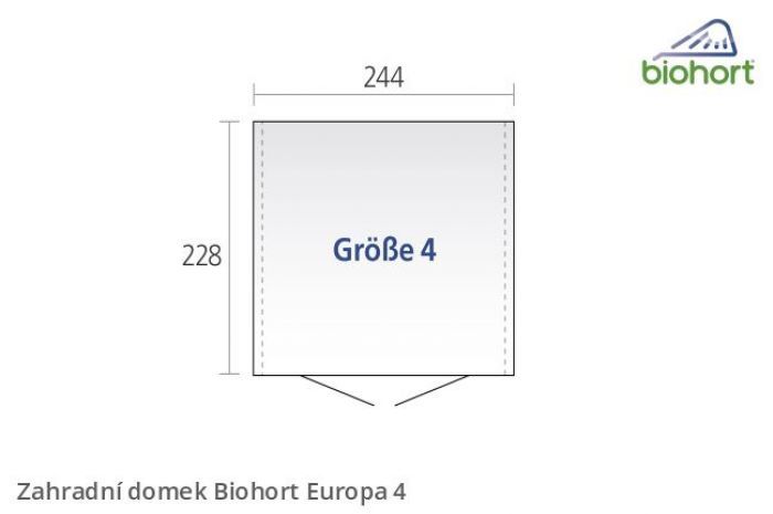 Zahradní domek Europa 4 - Biohort