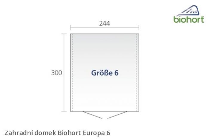 Zahradní domek Europa 6 - Biohort