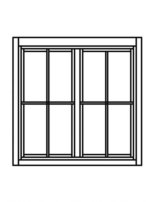 Dřevěné okno Linde 115x90 cm